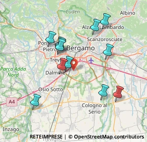 Mappa 24040 Stezzano BG, Italia (7.0375)