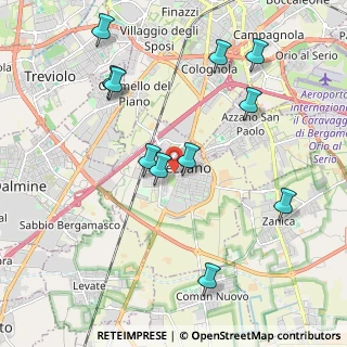 Mappa 24040 Stezzano BG, Italia (2.17182)