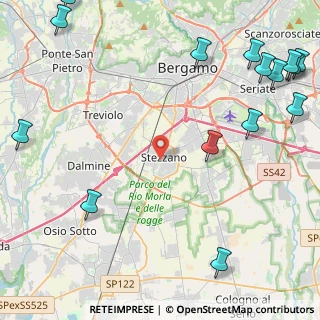 Mappa 24040 Stezzano BG, Italia (6.81333)