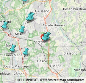 Mappa Piazzale Luigi Cadorna, 20831 Seregno MB, Italia (4.28833)