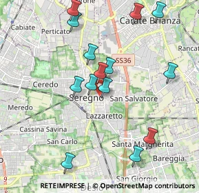 Mappa Piazzale Luigi Cadorna, 20831 Seregno MB, Italia (2.01714)