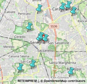 Mappa Piazzale Luigi Cadorna, 20831 Seregno MB, Italia (2.29273)