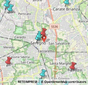 Mappa Piazzale Luigi Cadorna, 20831 Seregno MB, Italia (3.19385)