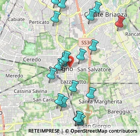 Mappa Piazzale Luigi Cadorna, 20831 Seregno MB, Italia (2.0875)