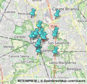 Mappa Piazzale Luigi Cadorna, 20831 Seregno MB, Italia (1.08267)
