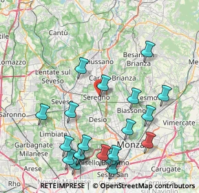 Mappa Piazzale Luigi Cadorna, 20831 Seregno MB, Italia (9.4175)