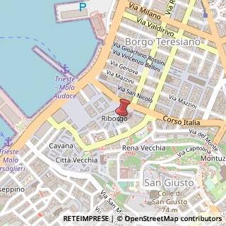 Mappa Via del Ponte, 7, 34121 Trieste, Trieste (Friuli-Venezia Giulia)