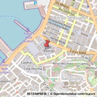 Mappa Piazza della Borsa, 1, 34121 Trieste, Trieste (Friuli-Venezia Giulia)