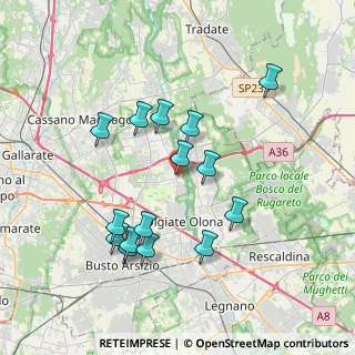 Mappa Via Fiume, 21058 Solbiate Olona VA, Italia (3.572)