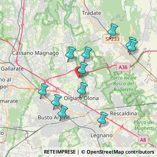 Mappa Via Fiume, 21058 Solbiate Olona VA, Italia (3.99364)