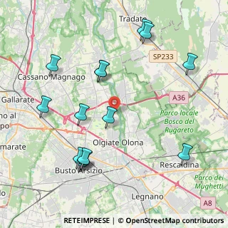 Mappa Via Fiume, 21058 Solbiate Olona VA, Italia (4.60929)