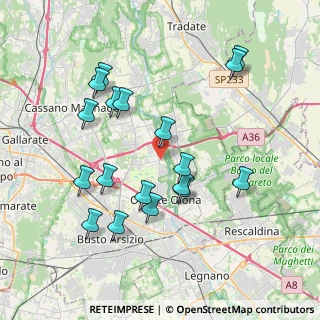 Mappa Via Fiume, 21058 Solbiate Olona VA, Italia (3.88944)