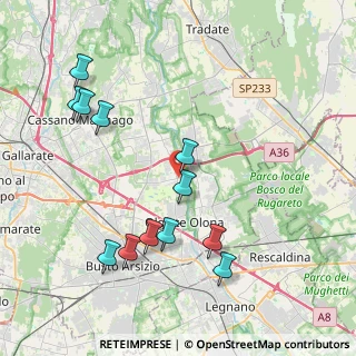Mappa Via Fiume, 21058 Solbiate Olona VA, Italia (4.35167)