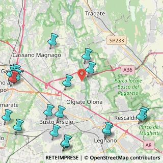 Mappa Via Fiume, 21058 Solbiate Olona VA, Italia (6.3215)