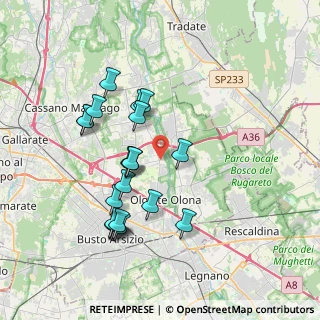 Mappa Via Fiume, 21058 Solbiate Olona VA, Italia (3.568)