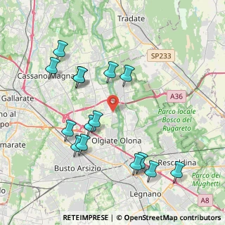 Mappa Via Fiume, 21058 Solbiate Olona VA, Italia (4.202)