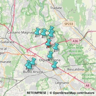 Mappa Via Fiume, 21058 Solbiate Olona VA, Italia (2.93182)