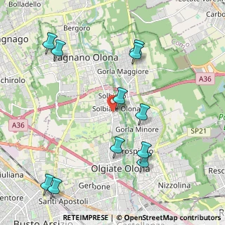 Mappa Via Fiume, 21058 Solbiate Olona VA, Italia (2.38818)