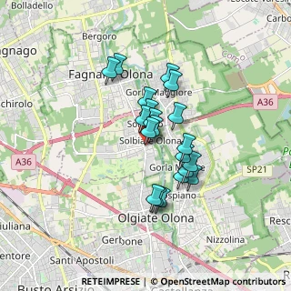 Mappa Via Fiume, 21058 Solbiate Olona VA, Italia (1.277)
