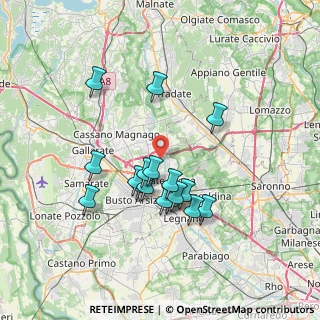 Mappa Via Fiume, 21058 Solbiate Olona VA, Italia (6.23176)