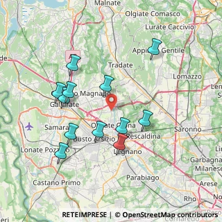Mappa Via Fiume, 21058 Solbiate Olona VA, Italia (7.24333)