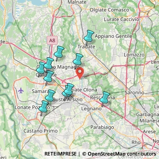 Mappa Via Fiume, 21058 Solbiate Olona VA, Italia (7.13)