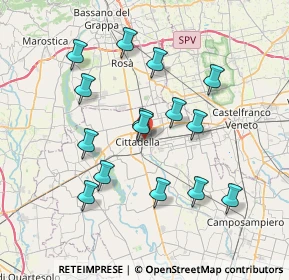 Mappa Via Borgo Treviso, 35013 Cittadella PD, Italia (6.976)