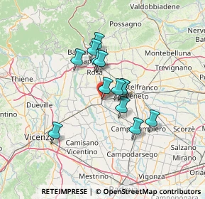 Mappa Via Borgo Treviso, 35013 Cittadella PD, Italia (9.89846)
