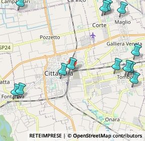 Mappa Via Borgo Treviso, 35013 Cittadella PD, Italia (2.85385)