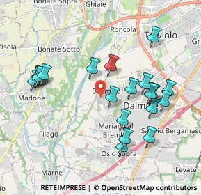 Mappa Via Monte Cervino, 24044 Dalmine BG, Italia (1.976)