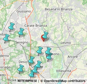 Mappa Via Vicinale delle Carbonere, 20847 Albiate MB, Italia (5.40429)