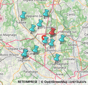 Mappa Via Galileo Galilei, 22078 Turate CO, Italia (6.04923)