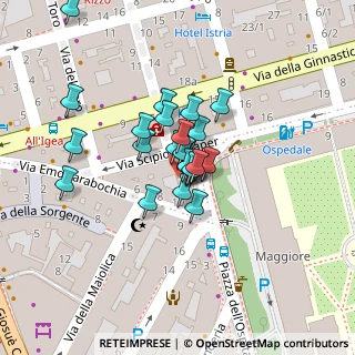 Mappa Via Nordio Aurelio e Fabio, 34122 Trieste TS, Italia (0.01667)