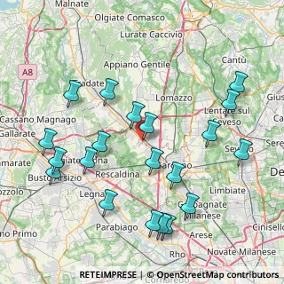 Mappa Via Fagnana, 22078 Turate CO, Italia (8.906)