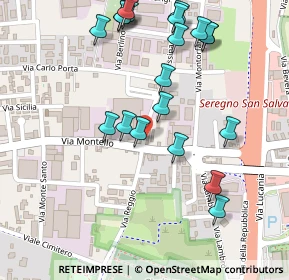 Mappa SEREGNO - Montello, 20831 Seregno MB, Italia (0.2735)