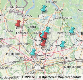 Mappa SEREGNO - Montello, 20831 Seregno MB, Italia (10.04818)