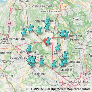 Mappa Via Per la Massina, 22078 Turate CO, Italia (7.47889)