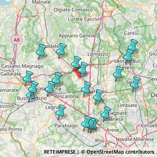 Mappa Via Per la Massina, 22078 Turate CO, Italia (8.8925)