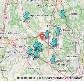Mappa Via Per la Massina, 22078 Turate CO, Italia (6.36077)
