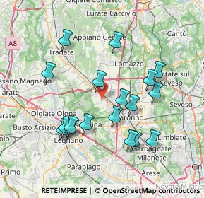 Mappa Via Per la Massina, 22078 Turate CO, Italia (7.25556)