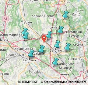 Mappa Via Per la Massina, 22078 Turate CO, Italia (6.66917)