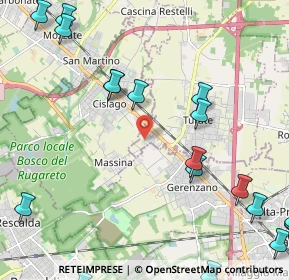 Mappa Via Per la Massina, 22078 Turate CO, Italia (3.2175)