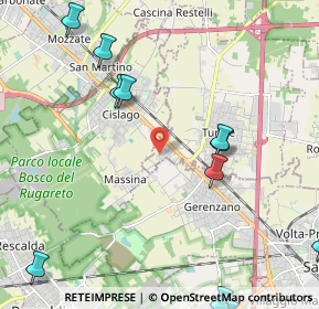 Mappa Via Per la Massina, 22078 Turate CO, Italia (3.724)