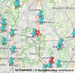 Mappa Via Monte Grappa, 20091 Seregno MB, Italia (6.3205)