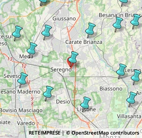 Mappa Via Monte Grappa, 20091 Seregno MB, Italia (6.347)