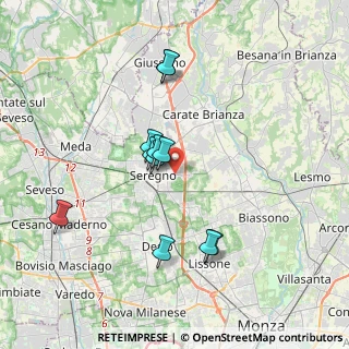 Mappa Via Monte Grappa, 20091 Seregno MB, Italia (3.22273)