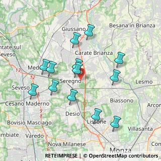 Mappa Via Monte Grappa, 20091 Seregno MB, Italia (3.67308)