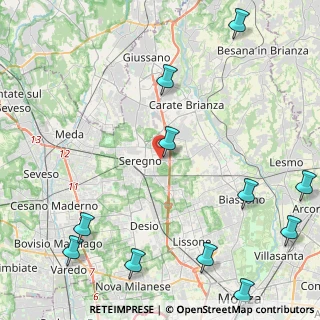 Mappa Via Monte Grappa, 20091 Seregno MB, Italia (6.21091)