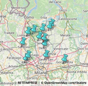 Mappa Via Monte Grappa, 20091 Seregno MB, Italia (10.99538)
