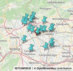 Mappa Via Isidoro Wiel, 35013 Cittadella PD, Italia (10.6395)